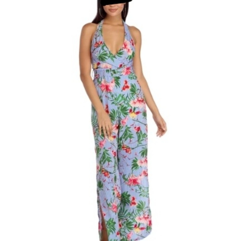 Halter top jumpsuit
